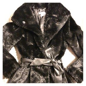 Black H&M Faux Fur Jacket